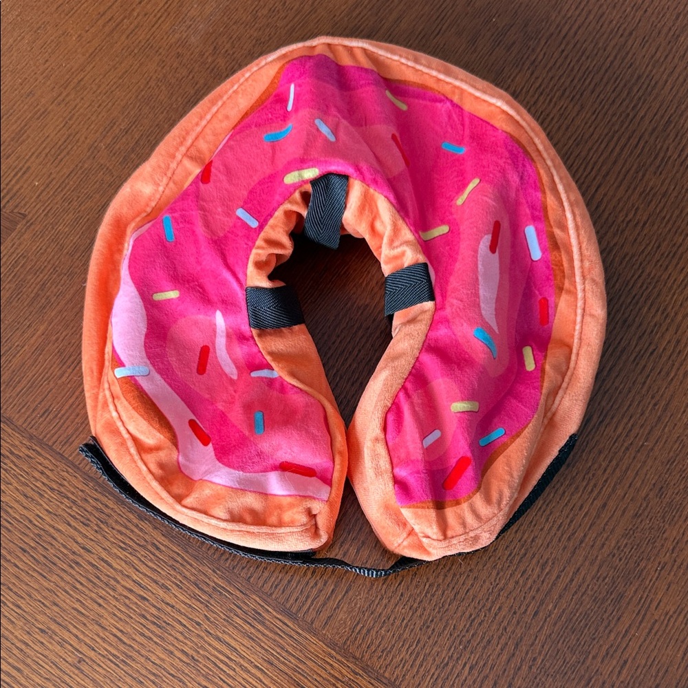 Amazon Cone Alternative Donut Dog Collar - Orange and Pink Size Medium